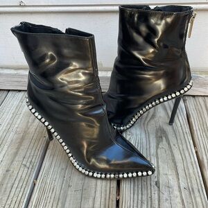 Jeffrey Campbell Temptation Rhinestone Patent Booties  SZ7.5 (Today only Price)😉